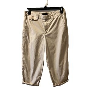 Banana Republic 100% cotton khaki straght leg pants 8P $130 NWT